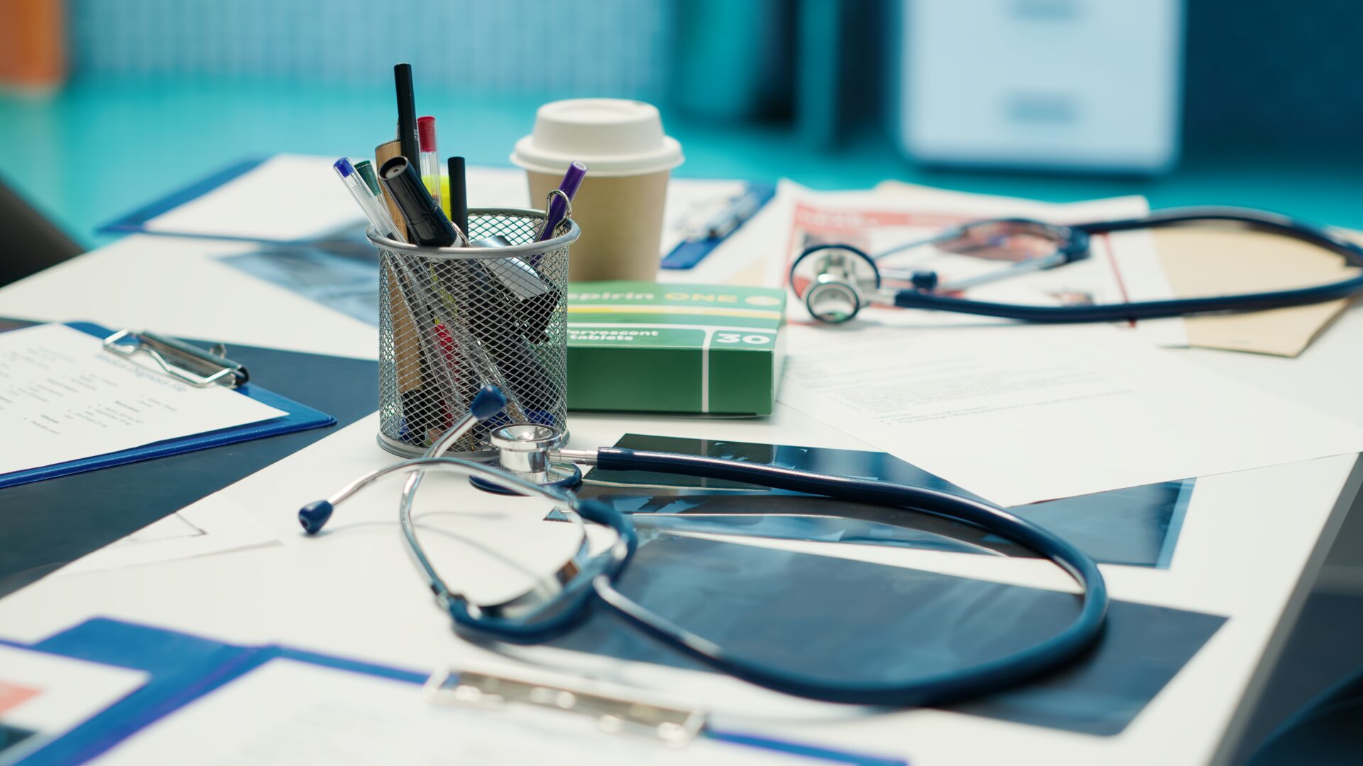 Medical equipment on the table