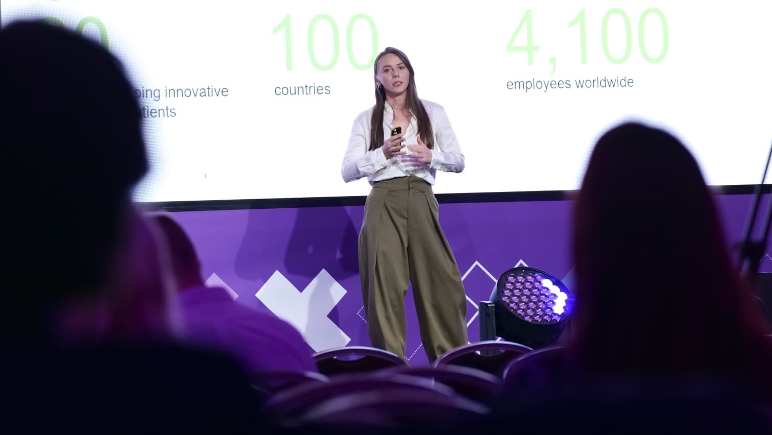 Cristina Halunga on stage at Next Dubrovnik 26'