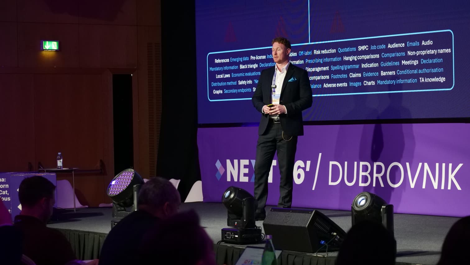 William Mccully on stage at Next Dubrovnik 26'